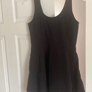 H&M black skater dress plus size
